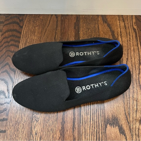 Rothy’s Women Shoes Black Loafers Slip On Ballet Flats Size 11 Solid Knit Round, - Picture 16 of 16